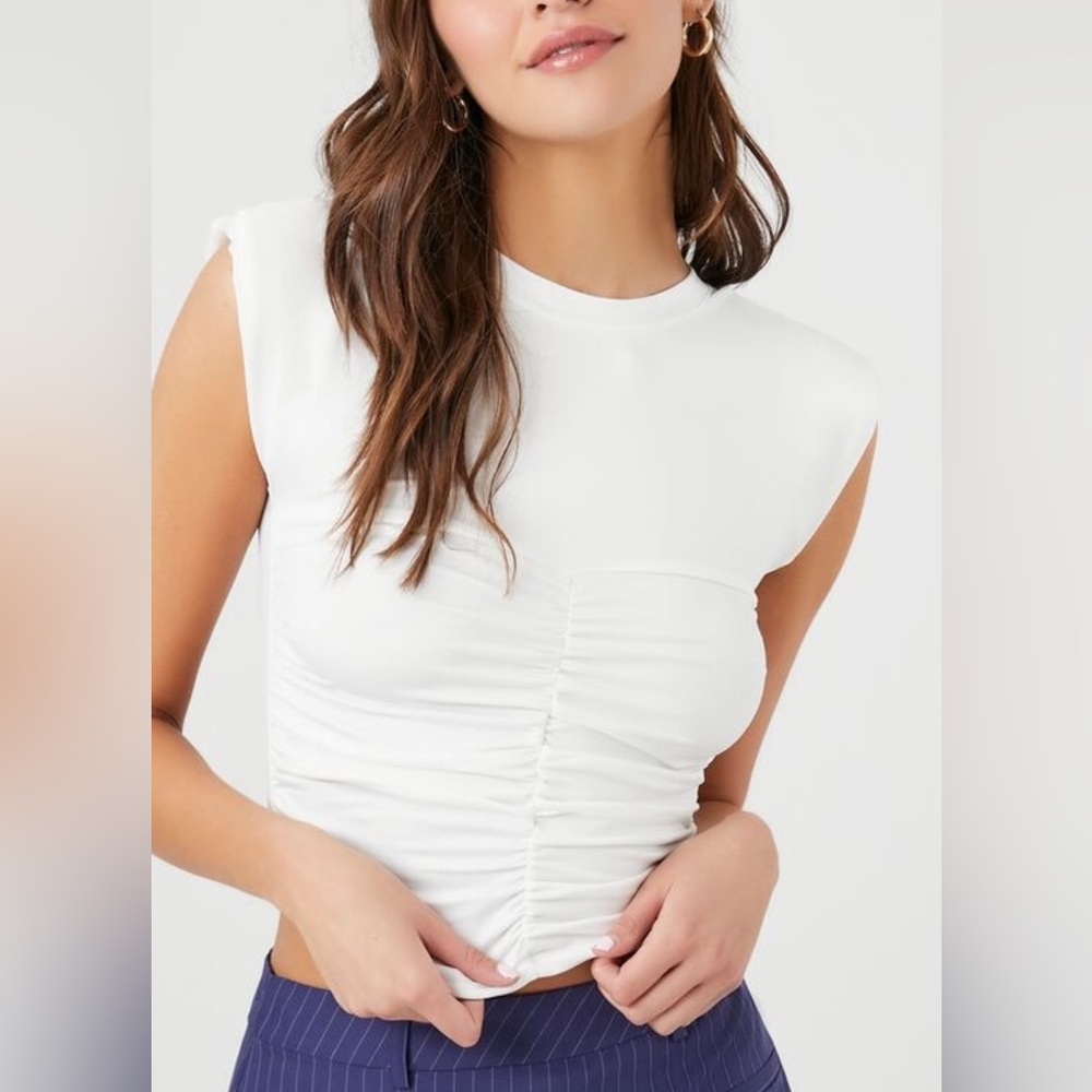 Ruched crop top